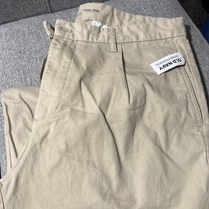 Old navy loose taper khakis.